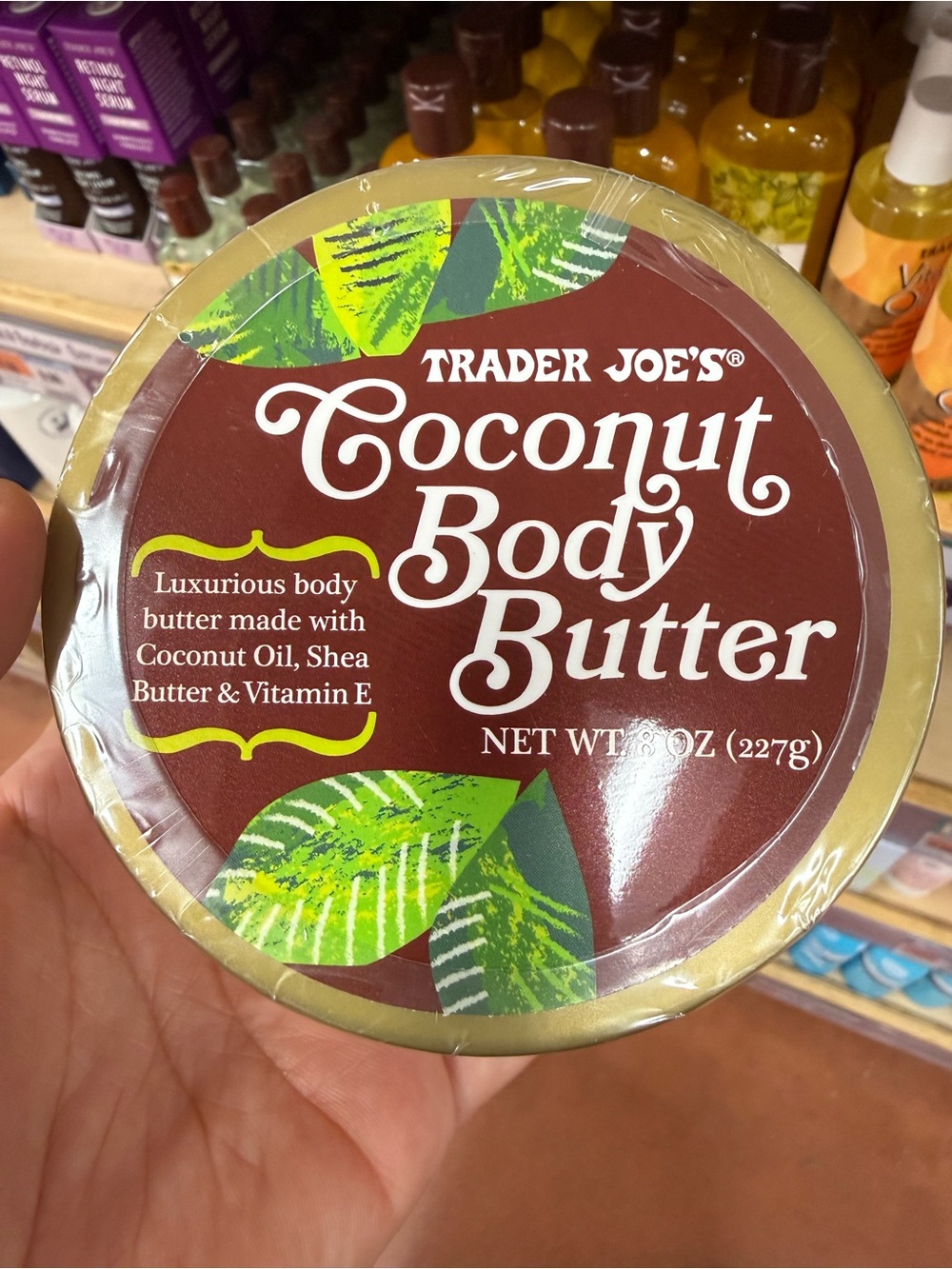 Trader Joe's Coconut Body Butter — Rich Moisturizing Body Butter in Brown